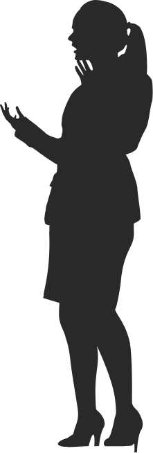 お客様の声のシルエット